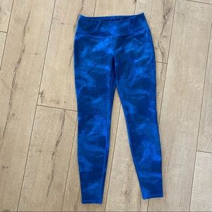 Hylete Motiv Tight II Leggings Blue Navy Sz Small